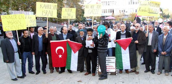 Trabzon'da İsrail protesto edildi