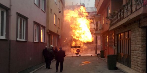 Bursa'da doğalgaz kazası