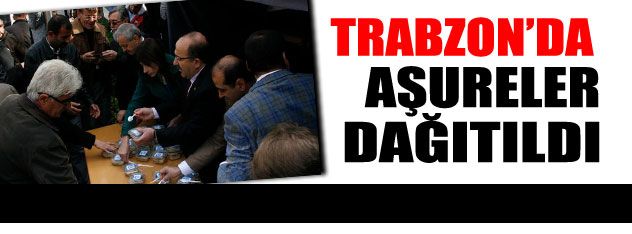 Trabzon'da aşureler dağıtıldı