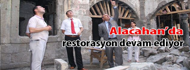 Alacahanda restorasyon devam ediyor
