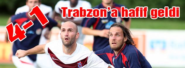 Trabzona hafif geldi