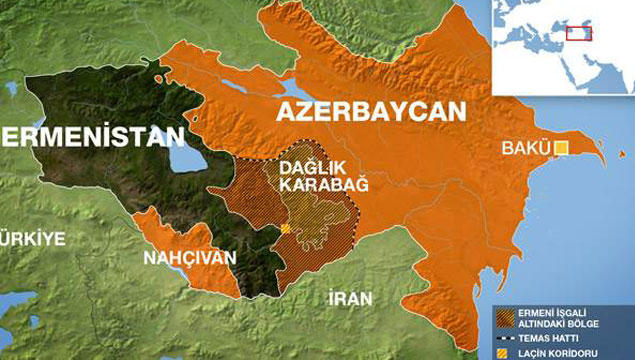 Azerbaycan ile Ermenistan arasındaki Dağlık Karaba