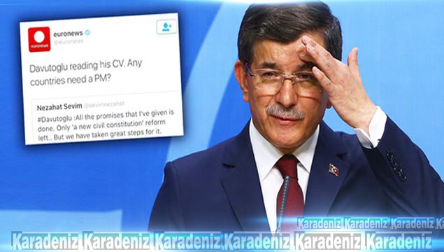 Euronews'ten Davutoğlu açıklaması!     