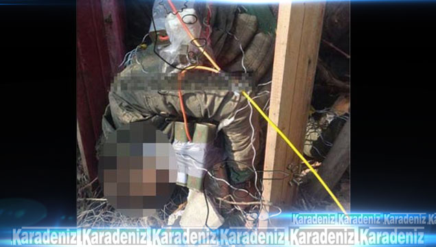 PKK'lılar teröristin cesedine bomba döşediler