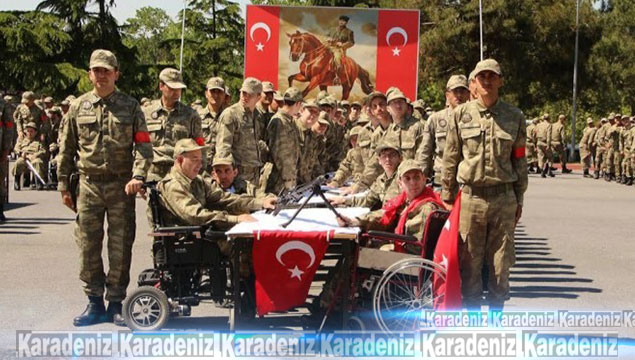 Engelli gençlerin askerlik heyecanı 