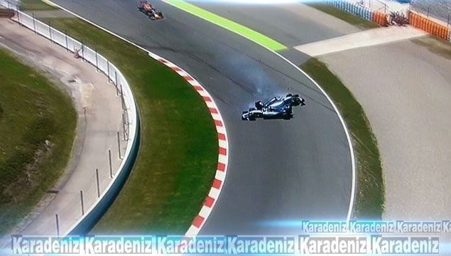 İspanya Grand Prix'sinde kaza
