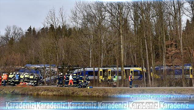 Belçika'da tren kazası