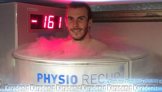 Gareth Bale buz odasında hazırlanıyor
