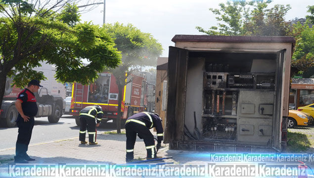 Fatsa'da trafo yangını