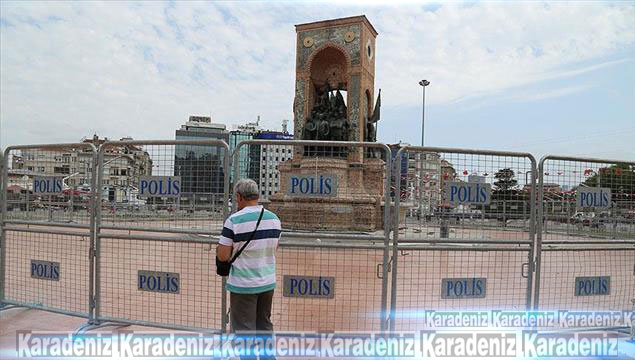 Taksim Meydanı'nda güvenlik önlemleri alındı