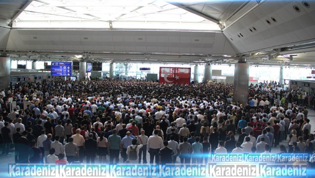 Atatürk Havalimanı'nda anma töreni
