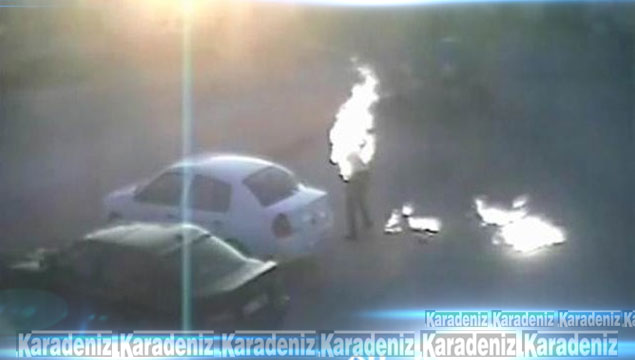 Karaman'da dehşet: Kendini yaktı