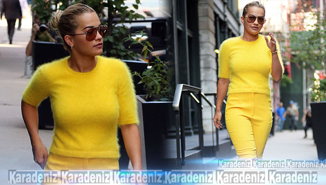 Rita Ora'nın güneş sarısı stili!