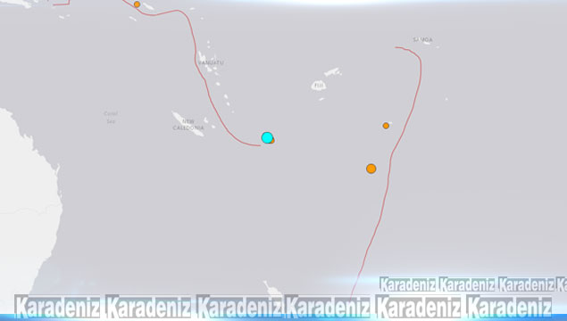 Büyük Okyanus'ta 7,2 büyüklüğünde deprem