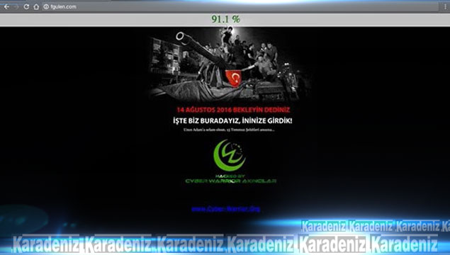 Fetullah Gülen'in web sitesi 'hack'lendi