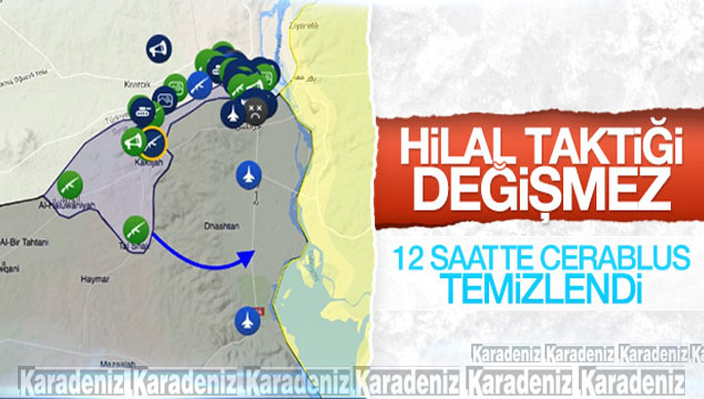 Türk ordusu 'Hilal Taktiği'ni kullandı