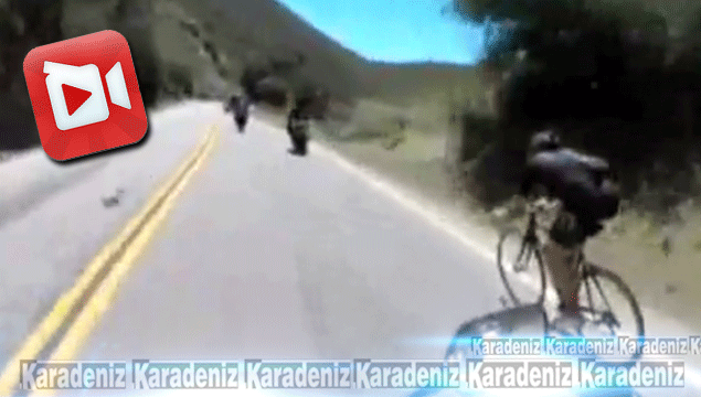 Bisikletiyle motosikletlileri geçti