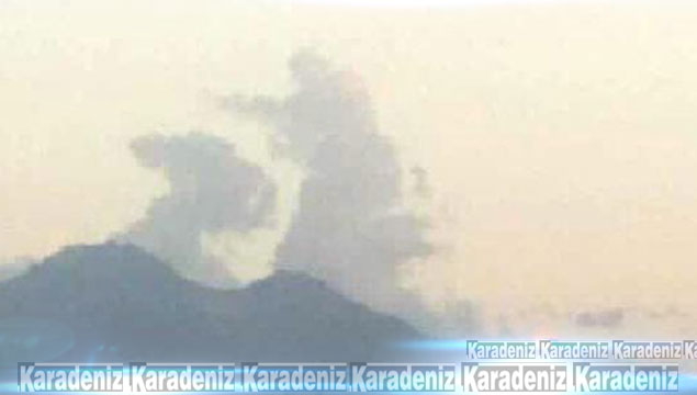 Erciyes Dağı’nda buluttan asker silueti