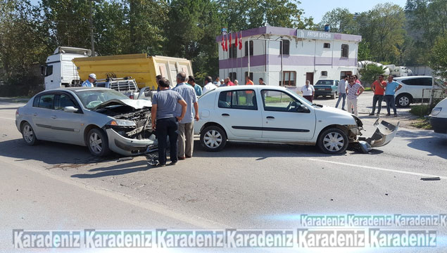 Fatsa'da zincirlime trafik kazası: 1 yaralı