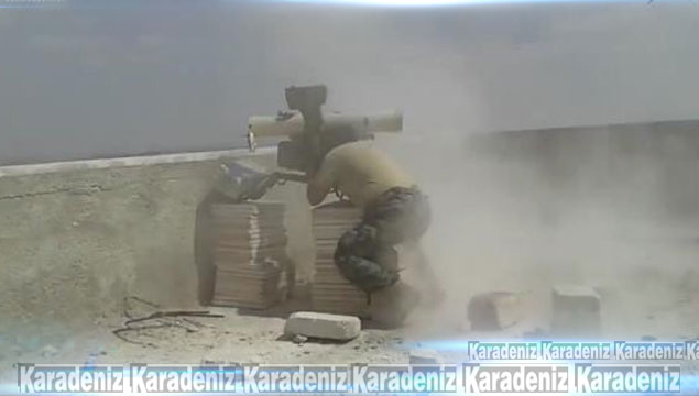 Muhalifler Suriye tankını böyle vurdu