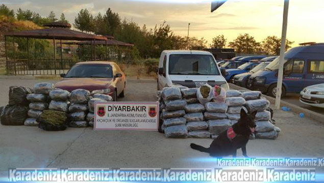 Diyarbakır'da 345 kilo esrar ele geçirildi