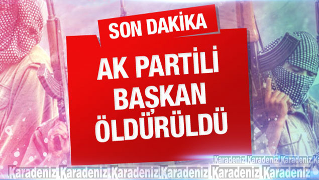 PKK'lılar AK Partili başkanı öldürdü