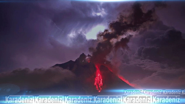 Sinabung Yanardağı çevresinde kırmızı alarm