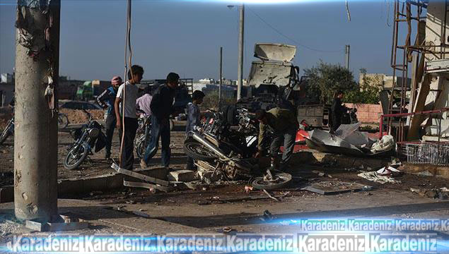 Azez'de bombalı saldırı: 11 yaralı
