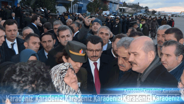 Şehit cenazesi Trabzon'a geldi