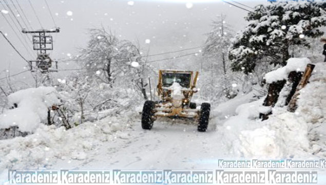 Giresun'da 43 köy yolu ulaşıma kapandı
