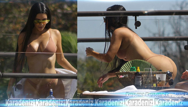 Kardashian ve ailesi tatilde