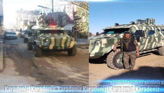 YPG'ye zırhlı araç verdiler!