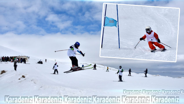 Zigana dağında kayak yarışması