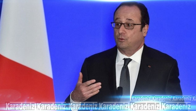 Hollande konuşurken keskin nişancı silahı ateş ald