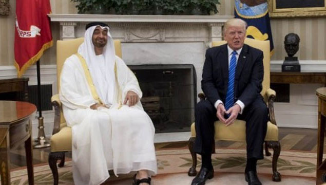 Trump-El Nahyan'la görüştü
