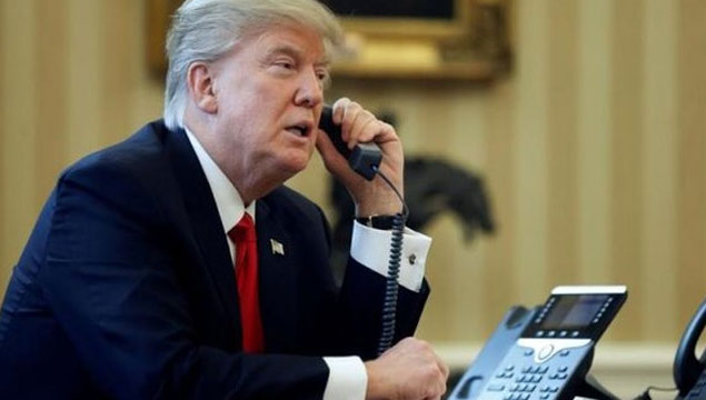 Trump’tan telefon