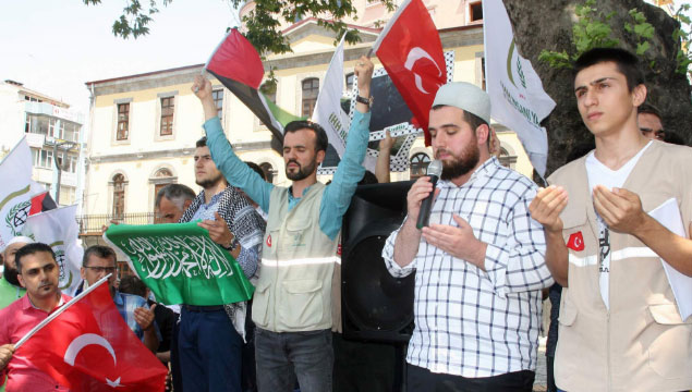 Trabzon’da İsrail protesto edildi