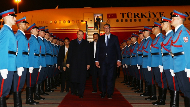 Cumhurbaşkanı Erdoğan Sırbistan'da!