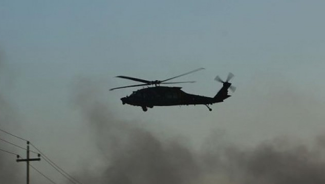 Irak'ta helikopter düştü!