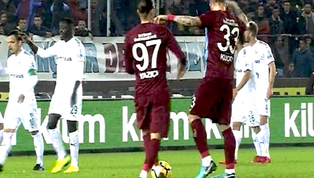 Trabzonspor'da frikik tartışması!