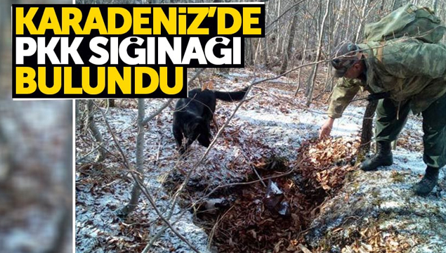 Karadeniz'de PKK sığınağı bulundu!