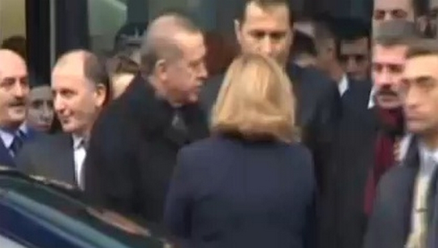 Usta, Erdoğan'ı kapıda karşıladı