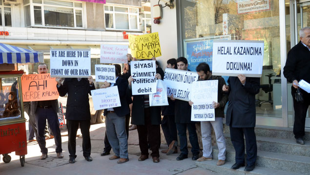 Trabzon'da Bank Asya protestosu