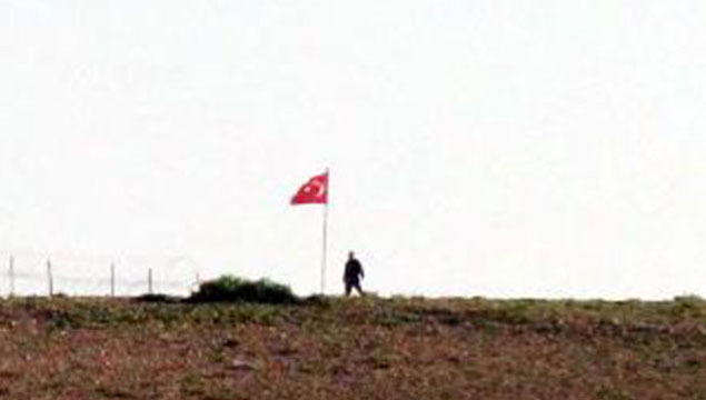 Eşmeler Köyü'nden Türk bayrağının ilk görüntüsü
