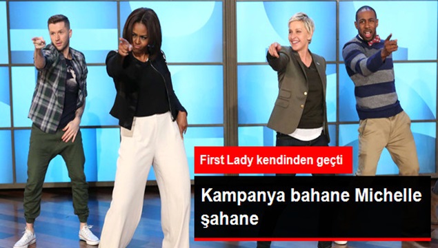 First Lady kendinden geçti!