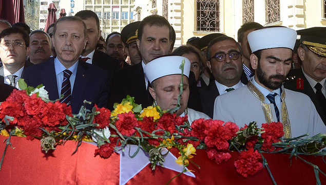 Cenazeye Erdoğan da katıldı