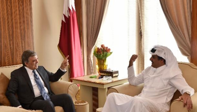 Gül, Katar Emiri ile görüştü