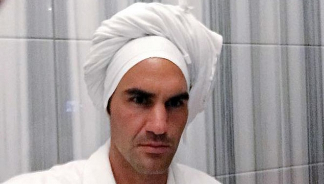 Federer'in hamam keyfi