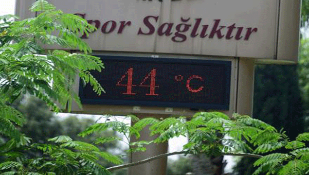 Beklenen sıcaklık geldi 44 derece