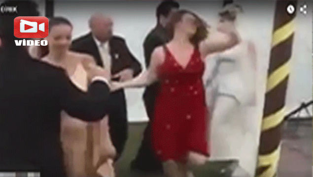 Dansıyla düğünü yerle bir eden kadın!